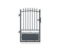 Portillon aluminium tradition style ferronnerie passage 1m Gris
