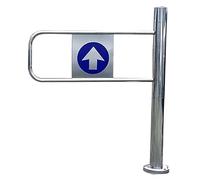 Portillon Automatique à battant en Acier Inoxydable - Porte de sécurité à Ressort pour supermarchés, bibliothèques et entrepôts - Côté Droit (50 x 97 cm) | Solution d'accès Durable, sécurisé