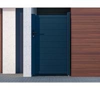 Portillon battant aluminium plein L103 x H165 cm anthracite - NAZARIO