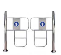 Portillon Battant Automatique À Ressort,Portail Battant À Fermeture Automatique,Métal Portillon Demi-taille,Portail De Sécurité Battant En Acier Inoxydable,Porte Unidirectionnelle(170cmx100cm)