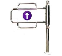 Portillon Battant Automatique À Ressort,Portail Battant À Fermeture Automatique,Portillon Demi-taille,Portail De Sécurité Battant En Acier Inoxydable,Porte Unidirectionnelle Shops(60cmx100cm)