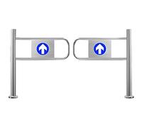 Portillon battant Automatique à Ressort, Porte d'accès piétonne métallique pour supermarchés et bibliothèques, Ouverture Manuelle à 90°, portillon de Transfert Robuste, 1