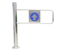 Portillon battant Robuste à Fermeture Automatique pour entrée de supermarché, barrière métallique unidirectionnelle pour la sécurité, idéal pour bibliothèque et Magasin (Droite, 100 x 97 cm)