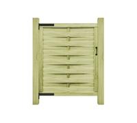vidaXL Portillon Bois de pin imprégné 100 x 125 cm Vert 45310