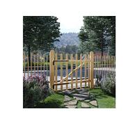 Portillon de clôture - - Bois de noisetier - 100x90 cm - Durable - Charme rustique