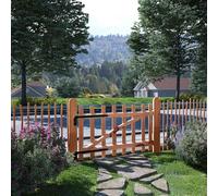 vidaXL Portillon de clôture 142594 G Bois de noisetier imprégné 100x60 cm
