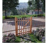 vidaXL Portillon de clôture Bois de noisetier imprégné 100 x 120 cm résistant à la pourriture