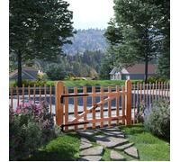 vidaXL Portillon de clôture 142594 G Bois de noisetier imprégné 100x60 cm