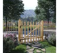 vidaXL Portillon simple de clôture en bois de noisetier 100 x 90 cm