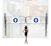 Portillon de contrôle de la circulation - Entrée à sens unique à fermeture automatique avec flèche for usines, supermarchés et parkings(1m)
