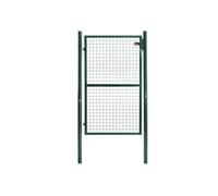 IDMarket - Portillon de jardin 105 x 150 cm en acier vert avec serrure et poignée