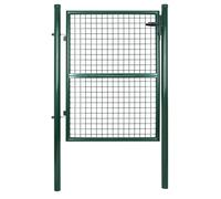 Portillon De Jardin 125 X 106 Cm Avec Serrure Maille Métallique Vert