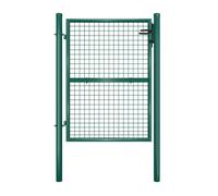 Portillon De Jardin 125 X 106 Cm Avec Serrure Maille Métallique Vert