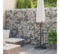 Portillon De Jardin, Mur en gabion avec couvercles Acier galvanisé 900x30x200 cm, Haie Artificielle pour Balcon, Terrasse, Extérieur