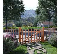 Portillon de Jardin, Portail de Jardin Porte de Clôture Porte de Jardin Portillon de clôture Bois de noisetier imprégné 100x60 cm