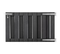 Portillon de Jardin, Portail de Jardin Porte de Clôture Porte de Jardin Portillon WPC 100x60 cm Gris
