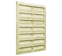 Portillon de Jardin, Portail de Jardin Porte de Clôture Portillon Bois de pin imprégné 100x125 cm Vert