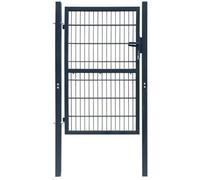 Portillon de jardin - VIDAXL - 2D - Gris anthracite - Acier - 106 x 230 cm
