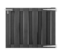 Portillon de Jardin - vidaXL - WPC - Gris - 100x80 cm - Loquet Coulissant