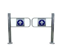 Portillon De Pivotant Pour Entrée De Supermarché, Portail De Sécurité À Ressort, Porte Unidirectionnelle, Barrière De Métallique À Fermeture Automatique(1x1m/3.28x3.28ft)