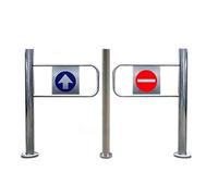 Portillon De Pivotant Pour Entrée De Supermarché, Portail Unidirectionnelle À Fermeture Automatique, Barrière Porte De Sécurité À Ressort, Pour Magasin, Bibliothèque(1.5x1m/4.92x3.28ft)