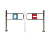 Portillon De Pivotant Pour Entrée De Supermarché, Porte Simple Battant, Barrière De Sécurité À Fermeture Automatique, Pour Magasin, Bibliothèque(1.3x1m/4.26x3.28ft)