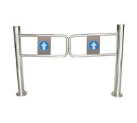 Portillon De Pivotant Pour Entrée, Porte Unidirectionnelle À Fermeture Automatique, Barrière De Sécurité À Unidirectionnelle, Pour Bibliothèque, Magasin Ou Entrepôt(1.2x1m/3.94x3.28ft)