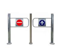 Portillon De Pivotant Pour Supermarchés Et Entrepôts, Porte De Sécurité À Ressort, Portail Unidirectionnelle À Fermeture Automatique, Barrière De Sécurité De Métallique(2x1m/6.56x3.28ft)