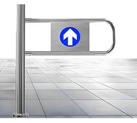 Portillon de sécurité à Fermeture Automatique à Ressort, entrée Manuelle Flexible à Sens Unique, idéal pour Les magasins, Les Cours et Les entrepôts, 70 × 100 cm, Durable et Facile à Install