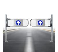 Portillon De Sécurité À Ressort À Double Sens,Porte D'entrée Piétonne Manuelle,Barrière Basculante Automatique,Portillon Battante En Acier Inoxydable,Porte À Fermeture Automatique(160cmx100cm)