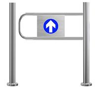 Portillon de sécurité à Ressort - Dispositif d'entrée à Double Porte en Acier Inoxydable, à enfoncer Uniquement, idéal pour Les magasins et Les bibliothèques, Solution de sécurité 60 x 97 cm