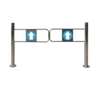 Portillon De Sécurité À Ressort, Portail Pivotant Pour Piétons, Barrière De Sécurité À Fermeture Automatique, Porte Unidirectionnelle, Pour Bibliothèques Et Magasins(1.7x1m/5.58x3.28ft)