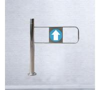 Portillon De Sécurité À Ressort,Porte D'entrée Sécurisée pour Supermarché,Barrière De Sécurité À Fermeture Automatique,Barrière D'accès en Acier Inoxydable(Left,60 * 97cm)