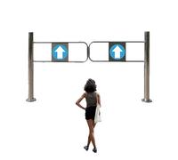 Portillon De Sécurité À Ressort, Porte D'entrée Unidirectionnelle Fermeture Automatique, Contrôle D'accès Piéton, Pour Bibliothèque, Magasin, Scénique(1.2x1m/3.94x3.28ft)