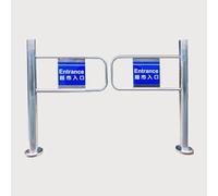 Portillon De Sécurité À Ressort, Porte Unidirectionnelle À Fermeture Automatique, Portail De Pivotant, Pour Magasin, Bibliothèque, Supermarché(2x1m/6.56x3.28ft)