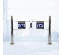 Portillon De Sécurité À Ressort Pour Entrée De Supermarché, Barrière D'accès À Fermeture Automatique, Porte De Pivotant Unidirectionnel, Pour Entrepôt Et Bibliothèque(2x1m/6.56x3.28ft)