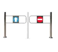 Portillon de sécurité battant Manuel avec Fermeture Automatique, Porte à Sens Unique pour la sécurité des entrées dans Les espaces commerciaux et industriels