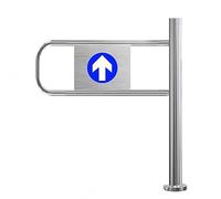 Portillon de sécurité en Acier Inoxydable pour allées et supermarchés - Porte battante 60 x 97 cm pour Le contrôle d'accès des piétons dans Les bibliothèques et Les espaces panoramiques (ouv