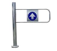 Portillon de sécurité métallique à Ressort | Portillon battant Automatique en Acier Inoxydable pour supermarchés, Aires de Jeux et entrées | 70 x 97 cm | Idéal pour Les centres commerciaux e