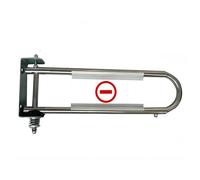 Portillon de Sécurité Métallique Réglable pour Entrée Simple, Portillon de Transfert pour Contrôle des Tickets, Channels D'importation et D'exportation pour Couloir Panoramique(Silver+Clear,1pc)