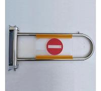Portillon de Sécurité Métallique Réglable pour Entrée Simple, Portillon de Transfert pour Contrôle des Tickets, Channels D'importation et D'exportation pour Couloir Panoramique(Silver+Yellow,1pc)