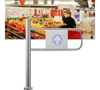 Portillon de sécurité pivotant avec mécanisme à Ressort, idéal pour sécuriser Les entrées dans Les supermarchés et Les Zones à Fort trafic. Conception de Porte tournante pour Une sécurité re