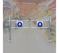 Portillon De Sécurité Pivotant, Barrière De Sécurité À Fermeture Automatique, Ouverture À 90° Porte D'entrée Unidirectionnelle, Pour Bibliothèque Entrepôt(2x1m/6.56x3.28ft)