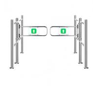 Portillon De Sécurité Pivotant pour Entrée De Supermarché,Acier Inoxydable,Porte Unidirectionnelle À Fermeture Automatique(180cm/70.8in)