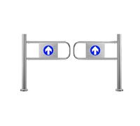 Portillon De Sécurité Pivotant Pour Entrée De Supermarché,Ouverture À 90° Porte De Unidirectionnelle,Barrière D'accès À Fermeture Automatique,Pour Bibliothèque Entrepôt(1x1m/3.28x3.28ft)