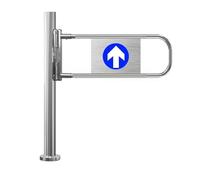 Portillon De Sécurité Pivotant pour Entrée De Supermarché,Porte À Fermeture Automatique Bidirectionnelle,Contrôle D'accès Piéton,pour Bibliothèques,Magasins,Centres(Left Door,80 * 100cm)