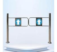 Portillon De Sécurité Pivotant Pour Entrée, Porte De Unidirectionnelle À Fermeture Automatique, Ouverture À 90° Barrière D'entrée Pivotant, Pour Magasin, Bibliothèque(1.2x1m/3.94x3.28ft)