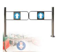 Portillon De Sécurité pour Entrée De Supermarché,avec Balançoire À Rebond Automatique,Dispositif De Fermeture De Sécurité Durable,pour Supermarché Et Entrepôt 130 * 100cm