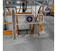 Portillon de sécurité pour entrepôt, Porte pivotante Automatique à Ressort, à Sens Unique, idéale pour Les commerces et Les Bureaux, Porte Simple (Gauche, 50 x 100 cm)