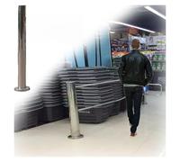 Portillon de sécurité unidirectionnel à Fermeture Automatique pour supermarchés, contrôle des entrées et Sorties